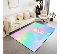 richhome Bonita alfombra de área de 100 x 150 cm con inicial Z personalizada para sala de estar para dormitorio, letras del alfabeto, decoración de interiores