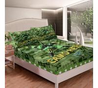 richhome Fighter Radar - Juego de sábanas bajeras tamaño individual para niños, niñas, adolescentes, equipo militar, transpirable, decoración de dormitorio del ejército americano