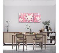 richhome Lindo lienzo de ajolote para pared de sala de estar, decoración de pared de fresa, dormitorio, baño, decoración de pared, pinturas de salamandra, cuadros de animales del océano, obras de arte