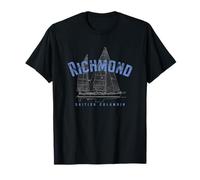 Richmond British Columbia Canadá Diseño de vela náutica Camiseta