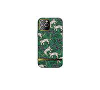 Richmond & Finch Funda Teléfono Diseñada para iPhone 12 Funda, iPhone 12 Pro Funda, 6.1 Pulgada, Verde Leopardo Fundas Probadas contra Caídas, Bordes Elevados a Prueba De Golpes, Funda Protectora