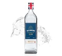 Richmond London Dry - Botella de Ginebra - Elaborada con 8 Botánicos - 70 cl - 37,5% de Alcohol - Ideal para Preparar Cocktails y Gin Tonic - con Notas Cítricas
