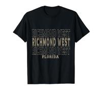 Richmond Vintage del Oeste de Florida Camiseta gráfica económica, Hombre, Negro, S