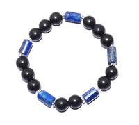 RICHRAIN Shungite E M F Protección Shungite Piedras Shungite Pulsera Protección Pulseras para Hombres Mujeres