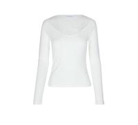 RICHROYAL Camiseta de manga larga crema | L