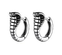 Richsteel Pendientes de Serpiente Cobra Cartilago Aros 11mm de Acero Inoxidable Hipoalergenico