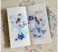 RICHTAPES DingDing Vol6-19, Tape Stickers PET Claras, 6cm x 10m, Diseño de Chica Vintage Original, para Scrapbook y Bullet Journal