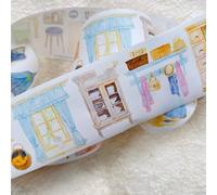 RICHTAPES NuNu Vol1 N03 Deja un espacio en blanco en la vida, calcomanías de cinta washi floral precortadas, para suministros de álbumes de recortes, calcomanías de cinta de álbumes de recortes