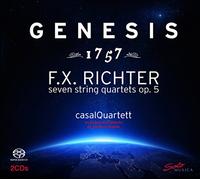 Richter : Quatuors à cordes, op.5. Quatuor Casal.