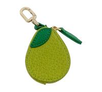 RICHTRUE Bonito llavero de piel de fresa Y2K con cremallera para bolso, accesorios estéticos, Aguacate Verde, S