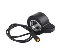 RichVibe Acelerador eléctrico para pulgar de bicicleta 36 V 48 V para Bafang para motores M600, M620, M500, M800 y G340, orificio de montaje de 22,2 mm, ABS negro, enchufe de 3 pines