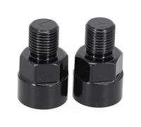 RichVibe Adaptador de pedal de bicicleta convertidor de 9/16 pulgadas a 1/2 pulgadas brazo de manivela para bicicleta de montaña bicicleta de carretera aleación de aluminio negro piezas de