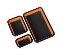 RichVibe Bandejas de silicona plegables, paquete de 3 pernos organizadores plegables, tornillos, tuercas, arandelas, pequeñas herramientas de metal, mecánicos