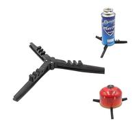 RichVibe Base de trípode plegable para depósito de gas al aire libre, soporte ligero de ABS para camping, senderismo, picnic, soporte estable para tanques de gas planos y cilindros de casete, color