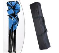 RichVibe Bolsa de almacenamiento plegable para silla de camping, tela Oxford 600D, equipo al aire libre, 100/110/120/130 x 20 x 20 cm, bolsa de transporte con asas reforzadas, color negro