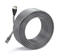 RichVibe Cable de alimentación mini de 1 m, para cable CAT6 para mini computadora a enrutador para reemplazo, cable de red Ethernet de 1200 Mbps, ABS gris, viajes al aire libre y camping