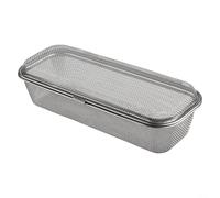 RichVibe Cesta de acero inoxidable para utensilios de lavavajillas para objetos pequeños con diseño resistente a la corrosión, estante de almacenamiento compacto para palillos de cubiertos de cocina