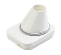 RichVibe Contenedor de plástico para almacenamiento de detergente para ropa con taza medidora y boquilla de vertido, tapa hermética a prueba de humedad, jabón en polvo, 700 ml-1900 ml, blanco