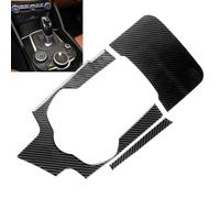RichVibe Cubierta de panel de consola para Alfa para Romeo para Giulia, decoración interior de ABS estilo fibra de carbono, paquete de 3, actualización interior automotriz