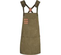 RichVibe Delantal de trabajo de lona gruesa para hombre y mujer, delantal de carpintería para jardinería, carnicero, cafetería, delantal con correa trasera ajustable, 1 paquete