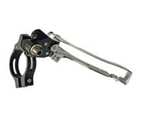 RichVibe Desviador delantero de aleación de aluminio para bicicleta de 2 x 7 a 11 velocidades, montaje directo desplegable con abrazadera adaptadora, capacidad 16T, 31,8 mm/34,9 mm