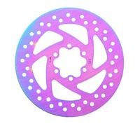RichVibe Disco de freno para bicicleta de montaña, rotor de acero inoxidable de 6 pernos de 140 mm, 160 mm, diseño colorido, fácil instalación