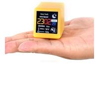 RichVibe Estación meteorológica con pantalla grande de 1.54 pulgadas, fecha, hora y pronóstico, decoración digital del hogar con cambio de color de reloj y modo nocturno, color blanco