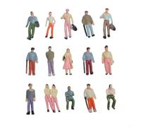 RichVibe Figuras de personas en miniatura, juego de 100 modelos realistas de ABS para varios proyectos a escala (1:100)