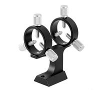 RichVibe Finderscope - Soporte para telescopio de 28 a 32 mm, anillos de guía ajustables, equipo de observación de estrellas de soporte óptico (negro)