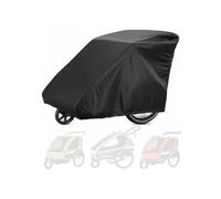 RichVibe Funda para remolque de bicicleta, Oxford 210D, impermeable, con revestimiento de poliuretano, resistente al viento, Qeridoo para Burley para Thule, 140 x 84 x 100 cm, se adapta a remolques