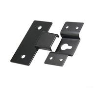 RichVibe Gancho de pared para altavoz de metal, color negro, placa de 1,2 mm de grosor