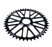 RichVibe GR01 - Plato estrecho ancho 40T 42T 44T para Shimano Deore XT para SLX M9100 M8100 M7100 M6100 MTB para grava para bicicleta -3 mm Offset 7075 aluminio negro
