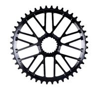 RichVibe GR01 - Plato estrecho ancho 40T 42T 44T para Shimano Deore XT para SLX M9100 M8100 M7100 M6100 MTB para grava para bicicleta -3 mm Offset 7075 aluminio negro