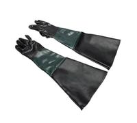 RichVibe Guantes de chorro de arena de 23.6 x 11.8 pulgadas, guantes de trabajo forrados de PVC y algodón, para guantes abrasivos protectores resistentes, 1 par