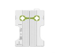 RichVibe Herramienta de ajuste de tacos de pedal de bicicleta de carretera para calibrador de alineación de polipropileno SPD/Keo para postura de ciclismo, color blanco (compatible con SPD-MTB)