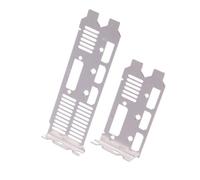 RichVibe IO Shield - Soporte de placa trasera 730 750 1050Ti 1650 Bisel para tarjeta gráfica, polvo de metal para protección, escudo, 8 cm/12 cm, plateado