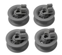 RichVibe Juego de 4 ruedas de repuesto para cesta superior de lavavajillas 611666 para estante superior para Bosch para SIEMENS para NEFF para CONSTRUCTA para INDESIT para JUNKER gris ABS 31 x 14 mm