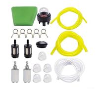 RichVibe Juego de montaje de cuenco flotante de carburador para cortacésped con filtro de bencina y manguera para motosierra Craftsman accesorio al aire libre (juego de 17 piezas de 1 m)