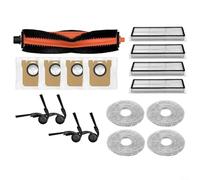 RichVibe Juego de piezas de repuesto para Xiaomi, para Mijia H50 Pro, (0V42Gl) robot aspirador, kit completo con cepillo principal, filtros Hepa, bolsas de polvo, cepillos laterales y almohadillas de