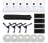 RichVibe Kit de accesorios para aspiradora Ecovacs para Deebot X2 para Omni con cepillos principales/laterales, filtros, paños de fregona, bolsas de polvo