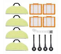 RichVibe Kit de accesorios para aspiradora Shark RV2610WA, RV2620WA, RV2410WD, AV2610WA AI para filtro de aspiradora Ultra Robot, juego de almohadillas de fregona lateral
