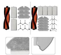 RichVibe Kit de piezas de repuesto para ROPO Slim & Kewbily DL30 para Pro Robot para aspiradora, para filtro de cepillo lateral principal, juego de trapeador con limpieza