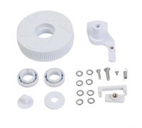 RichVibe Kit de rodillos de repuesto para limpiadores de piscina Polaris 280 180, conjunto de eje oscilante ABS con eje C36 y neumático C16, piezas de fácil instalación para una mejor eliminación de