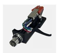 RichVibe Moving Magnet MM - Cartucho de fono con soporte para lápiz capacitivo, juego de tocadiscos LP, para brazos en forma de S o rectos, 33/45/78 RPM, seguimiento ajustable de 1,5 g-2 g, terminales