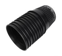 RichVibe Paquete de 10 vasos de red hidropónicos para plantación, cestas de plástico negro con agujeros de drenaje para interiores y exteriores, diseño apilable (B)