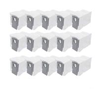 RichVibe Paquete de 15 bolsas de polvo de repuesto para Roborock Qv 35A Qv 35S, para Qrevo S5V para Saros 10 10R S8 Maxv Ultra, filtración avanzada con fibra fundida, material no tejido resistente al
