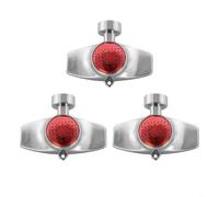 RichVibe Paquete de 3 boquillas de aspersor de jardín de aleación de zinc para riego de césped y patio, rotación de 360°, conector de boquilla de metal resistente al óxido (rojo)