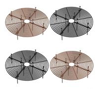 RichVibe Paquete de 4 rejillas para macetas de 19-30 cm, cubierta de tierra para plantas cortables con estacas para protección para interiores y exteriores, jardín, marrón y negro (B)