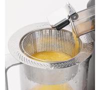 RichVibe Para colador de pulpa de acero inoxidable Nama J2 exprimidor de prensa en frío, filtro de malla fina, exprimidor secundario, diámetro inferior de 3.5 pulgadas, para recipientes de 3.8 a 5.4