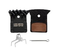 RichVibe Pastillas de freno de disco de refrigeración de metal completo para bicicleta de montaña Shimano SLX/XT/XTR M8000